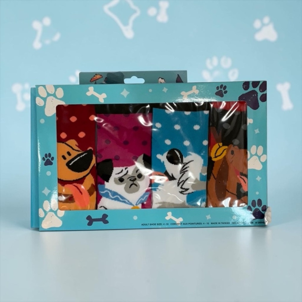 Disney Parks “I Love My Disney Dog” LIMITED EDITION 4 Pack Sock Set NWT!
